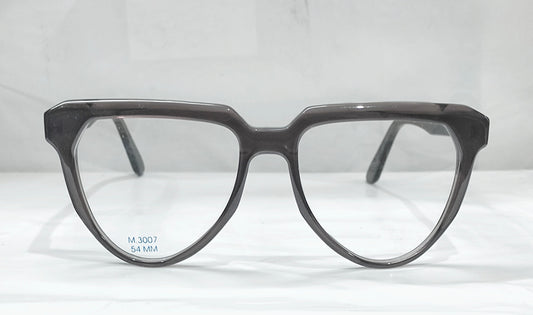 Urban Gray glossy sheet eyewear frame with blue cut lenses – lightweight, unisex design displayed on white background